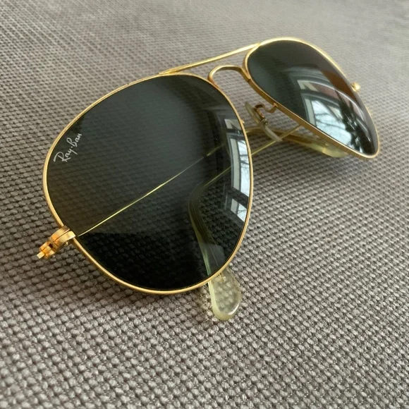 Vintage 1990s Ray Ban Aviator (Unisex) Sunglasses - Picture 5 of 8